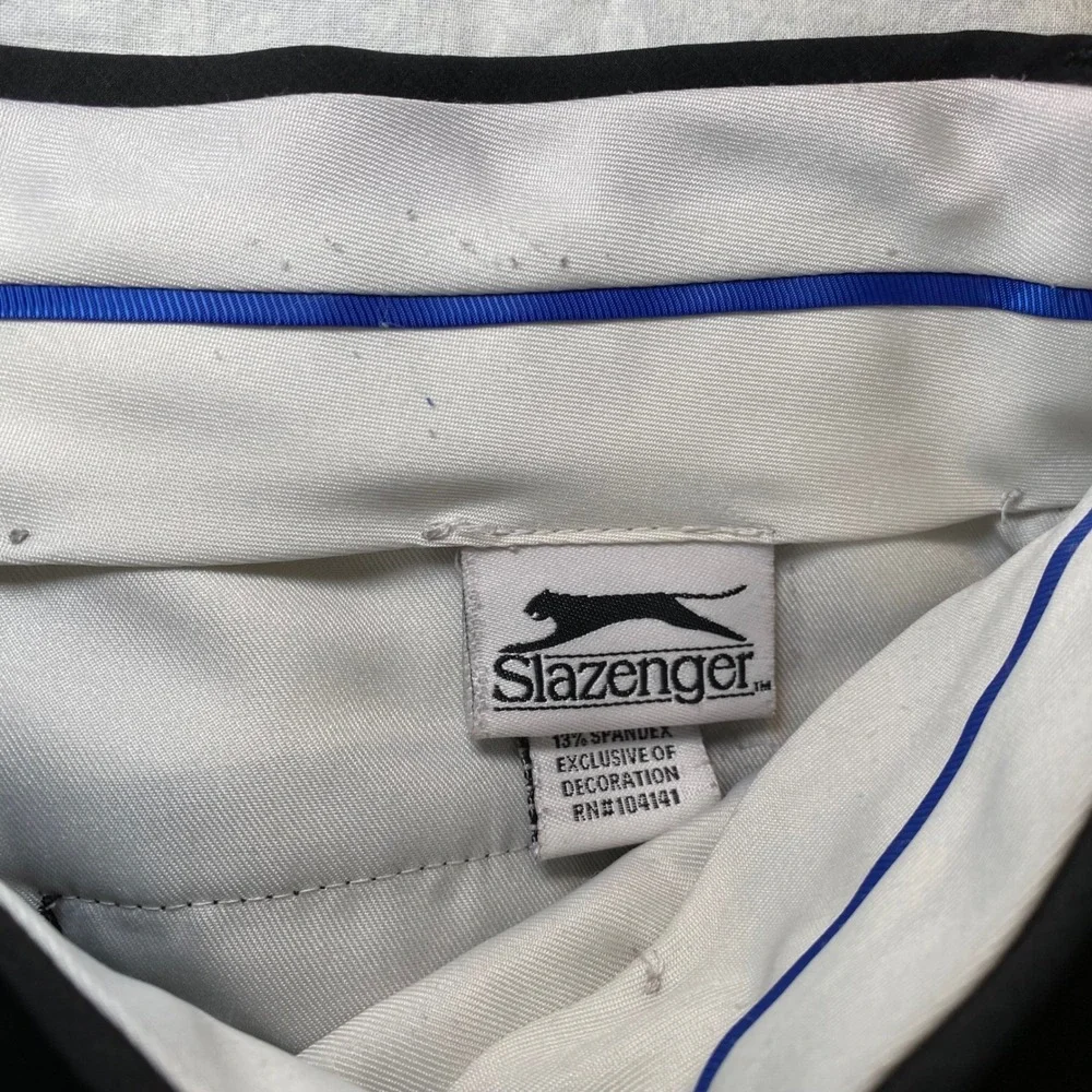 Slazenger Golf Performance Pants Men's‎ 36x32 Black Stretch Flat Front